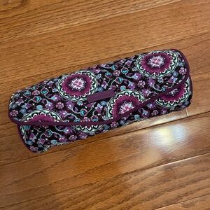 vera bradley pencil case in lilac medallion